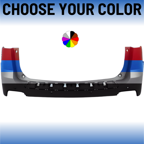 Rear Bumper Cover For 2010-2015 GMC Terrain With  Sensor Holes