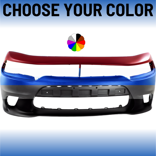 Front Bumper Cover For 2015-2023 Dodge Charger With Hood Scoop Model