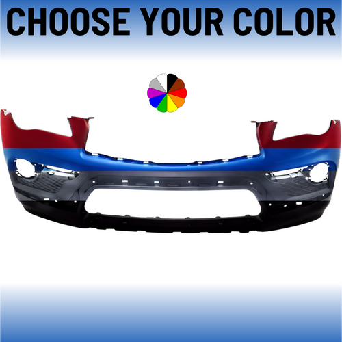 Front Bumper Cover For 2016-2017 Infiniti QX50 Without Sensors CAPA