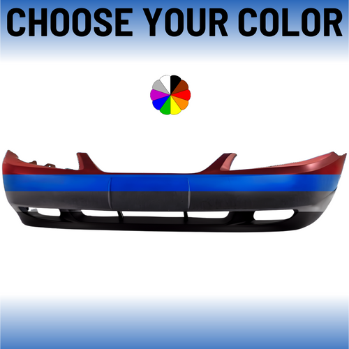 Front Bumper Cover For 1999-2004 Ford Mustang With Fog Lamp Holes