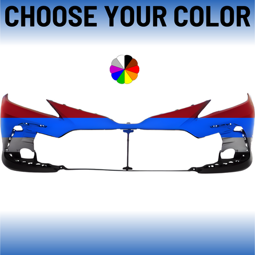 Front Bumper Cover For 2021-2024 Toyota Camry For LE/XLE Models Without Sensors CAPA