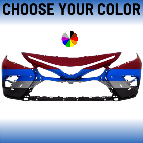 Front Bumper Cover For 2021-2024 Toyota Camry SE/XSE Models Without Sensors Or TRD CAPA