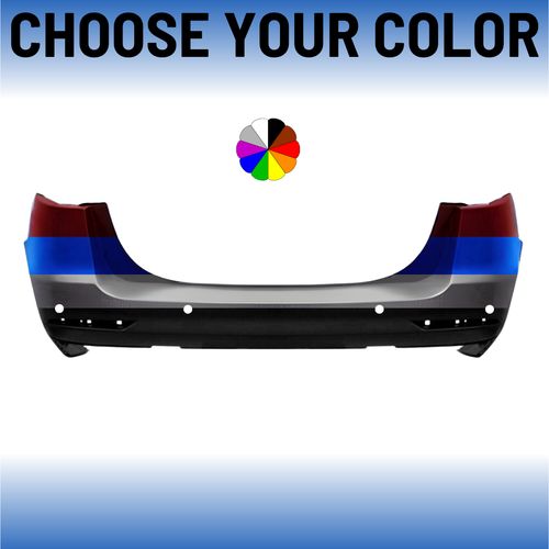 Rear Bumper Cover For 2019-2020 Ford Fusion With 4 Sensor Holes Without Active Park Assist