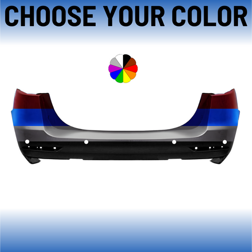 Rear Bumper Cover For 2019-2020 Ford Fusion With 4 Sensor Holes Without Active Park Assist