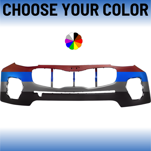 Front Bumper Cover For 2017-2019 Kia Sportage Without Sensor Holes