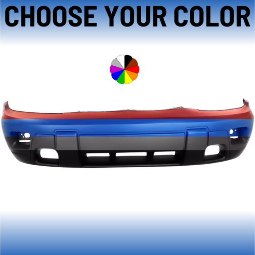 Front Bumper Cover For 2002-2005 Chevrolet Trailblazer With Fog Lamp Holes