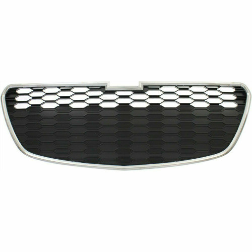 Front Grille For 2013-2015 Chevrolet Spark Chrome Shell With Black Insert