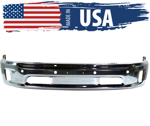 USA Made Chrome Front Bumper For 2014-2018 Dodge Ram 1500 With Sensors