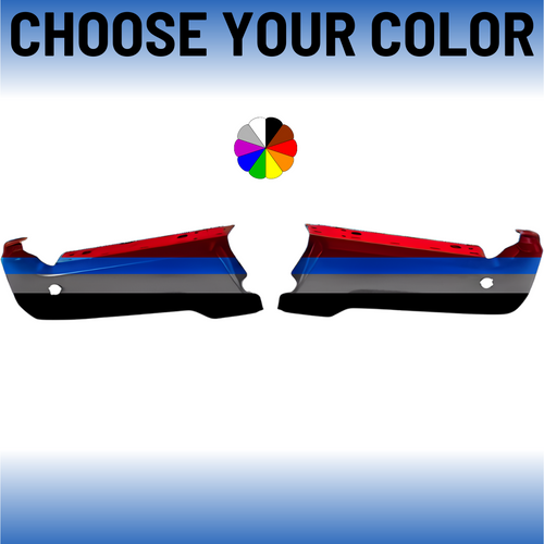 Rear Step Bumper End Set For 2017-2022 Ford F-250/F-350/F-450 Super Duty With Sensors