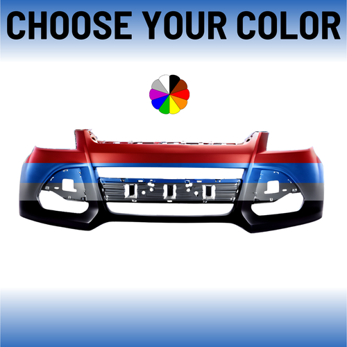 Front Bumper Cover For 2013-2016 Ford Escape Without Park Assist Holes