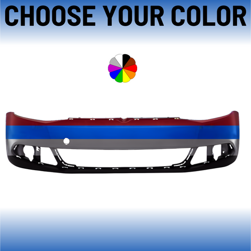 Front Bumper For 2011-2014 Volkswagen Jetta Sedan Without Park Sensors or Washer Holes