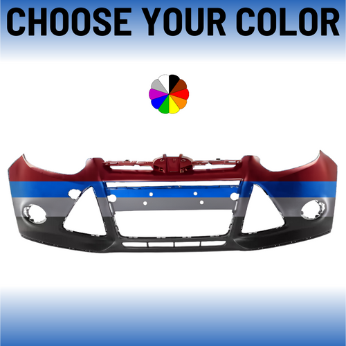 Front Bumper Cover For 2012-2014 Ford Focus Without Electric Front Bumper Cover For 2012-2014 Ford Focus Without Electric