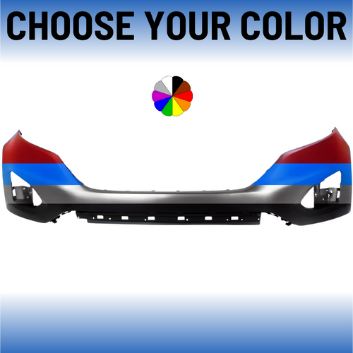 Front Bumper Cover For 2015-2018 Ford Edge Without Park Assist Holes