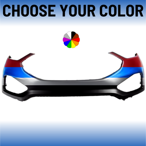 Front Bumper Cover For 2019-2024 Ford Edge Without Park Assist Hole and Tow Hook Hole