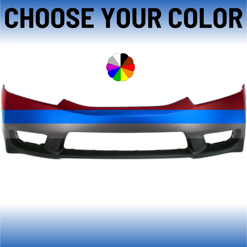 Front Bumper Cover For 2009-2011 Honda Civic Sedan