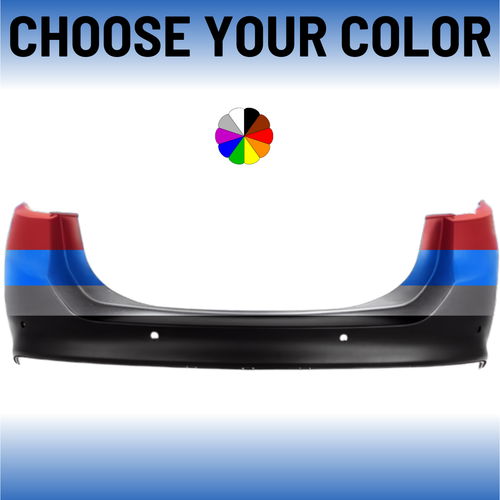 Rear Bumper Cover 2013-2018 Ford Fusion With Sensors