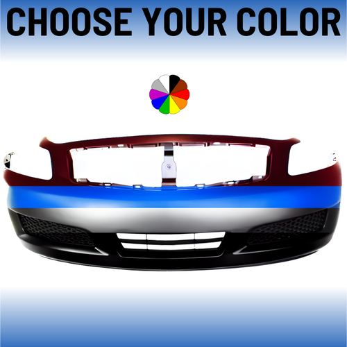 Front Bumper For 2007-2008 Infiniti G35 Sedan Without Sport and Without Tech Package