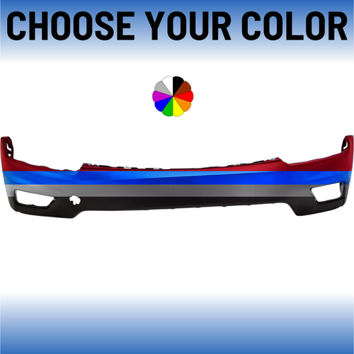 Front Bumper Cover For 2018-2020 Volkswagen Tiguan Without Sensor Holes and Without Headlamp Washer Holes