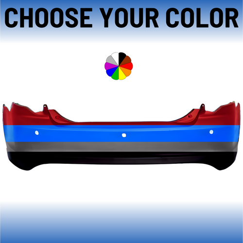 Rear Bumper Cover For 2010-2012 Ford Fusion With Sensor Holes