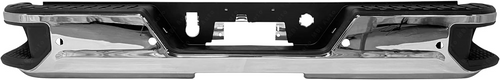 Complete Rear Chrome Bumper Assembly For 2019-2025 Sierra 1500 Silverado 1500 With Single Exhaust With Sensors