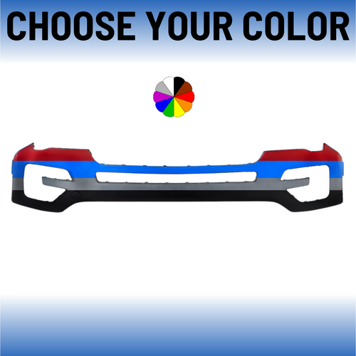 Front Bumper Cover For 2016-2017 Ford Explorer Without Tow Hook Hole Without Sensors