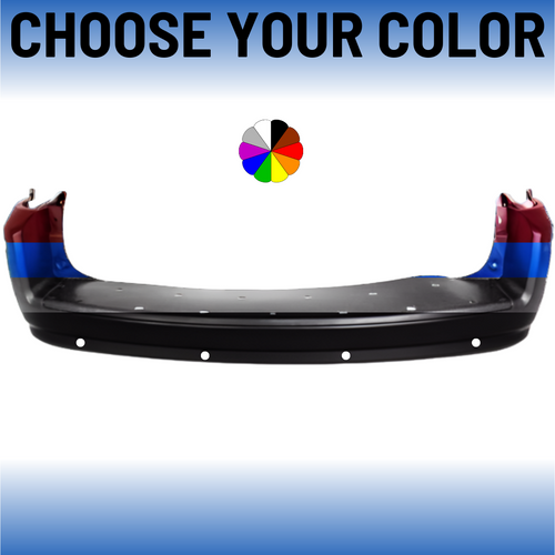 Rear Bumper Cover For 2008-2010 Chrysler Town and Country With Sensor Holes Without Molding Holes