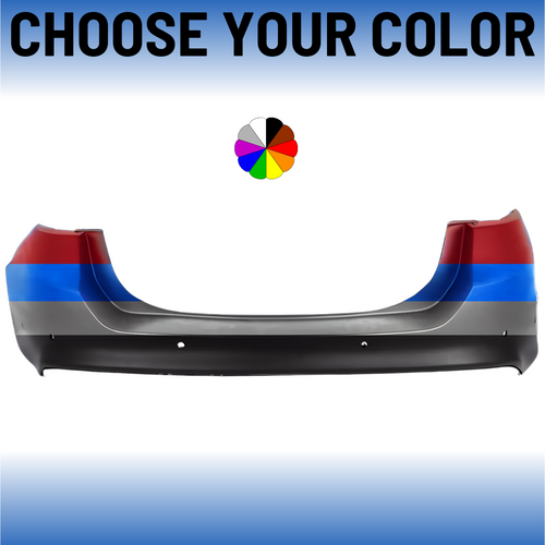 Rear Bumper Cover For 2013-2018 Ford Fusion With Sensors