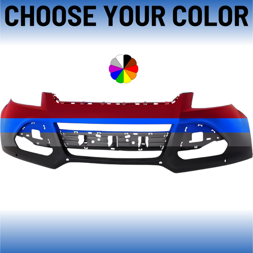Front Bumper Cover For 2013-2016 Ford Escape With Park Sensors