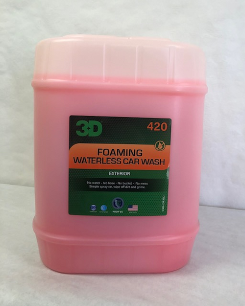 3D Foaming Waterless Car Wash 5 Gallon