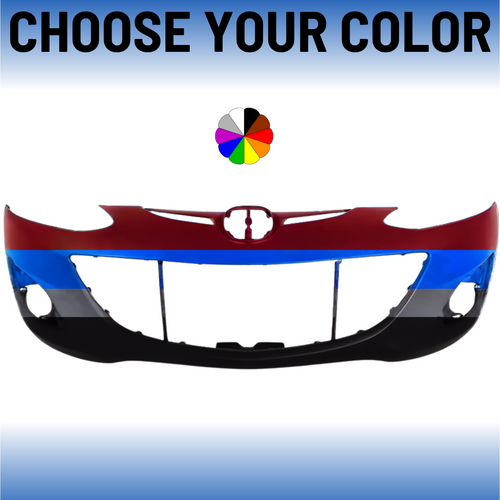 Front Bumper Cover For 2011-2014 Mazda 2