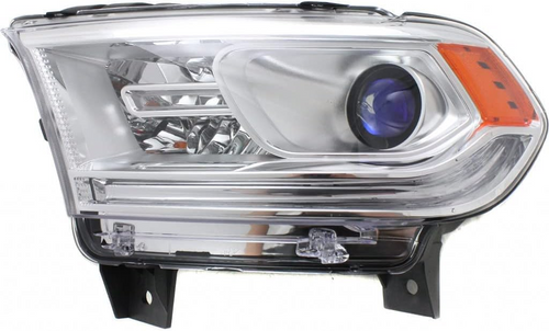 Driver Side Headlight For 2014-2015 Dodge Duragno Chrome Driver Side Headlight For 2014-2015 Dodge Duragno Chrome