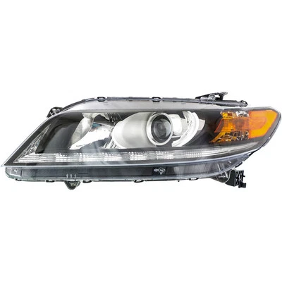 Driver Side Headlight For 2013-2015 Honda Accord Coupe Halogen With LED 6 Cyl