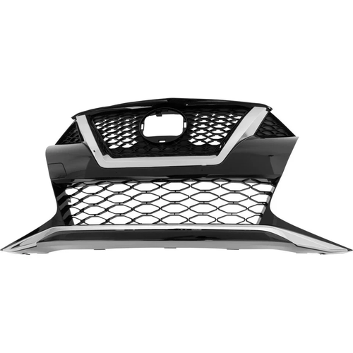 Black and Chrome Front Grille For 2019-2023 Nissan Maxima
