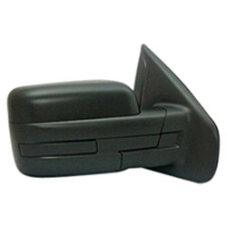 Passenger Side Standard Square Head Power Mirror For 2009-2011 Ford Pickup Ford Light Duty Black Textured Finish Without Heated Glass Right