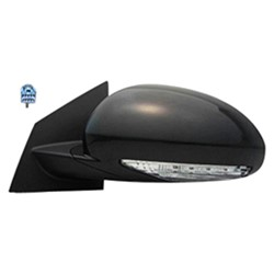 Driver Side Power Mirror For 2008-2017 Buick Enclave Manual Folding With Turn Signal Without Memory With Heated Glass