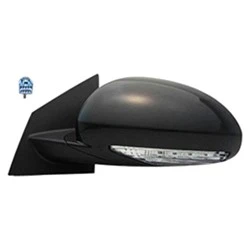 Driver Side Power Mirror For 2008-2017 Buick Enclave Manual Folding With Turn Signal Without Memory With Heated Glass