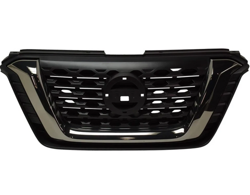 Front Grille With Smoke Chrome Molding For 2018-2020 Nissan Kicks SR