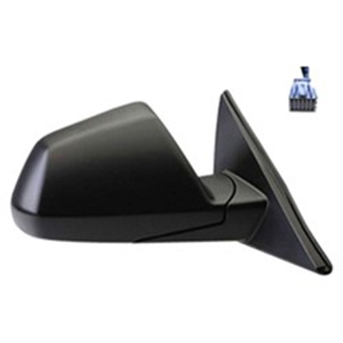 Passenger Side Power Mirror For 2008-2014 Cadillac CTS And 2009-2014 Cadillac CTS V Sedan Foldaway Type Without Memory With Heated Glass Paint To Match Right