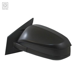 Driver Side Mirror For 2016-2018 Toyota Rav4 Textured Cap Without Blind Spot Detection With Convex Spotter Glass Without Turn Signal Power Left