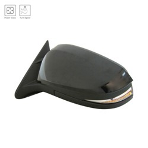 Driver Side Power Mirror For 2014-2017 Toyota Highlander And Hybrid Paint To Match With Turn Signal Without Heated Glass Left