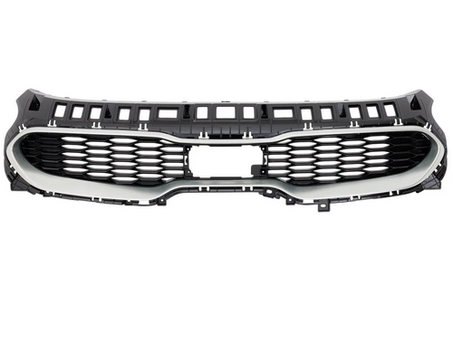 Front Grille For 2018-2019 Kia Stinger Black With Chrome Molding