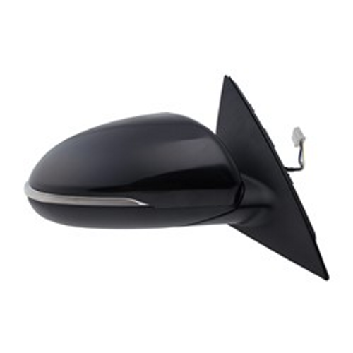 Passenger Side Power Mirror For 2016-2018 KIA Optima Paint To Match Convex Glass Without Blind Spot Detection/Memory With Turn Signal Power Folding With Heated Glass Right