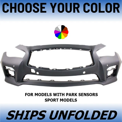 Front Bumper For 2015-2017 Infiniti Q50 Sport