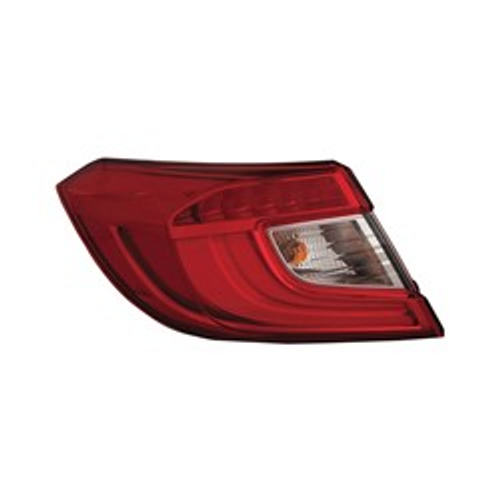 Driver Side Outer Tail Light For 2018-2022 Honda Accord Sedan Except 2018-2020 Hybrid Models Left