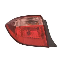 Driver Side Outer Tail Light For 2017-2019 Toyota Corolla Sedan Without LED Quarter Mounted Left
