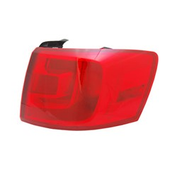 Passenger Side Outer Tail Light For 2011-2014 Volkswagen Without Smoked Tint