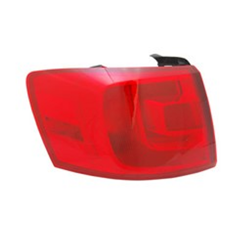 Driver Side Outer Tail Light For 2011-2014 Volkswagen Without Smoked Tint Left