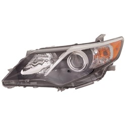 Driver Side Halogen Headlight For 2012-2014 Toyota Camry With Black Trim For SE Left