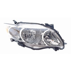 Passenger Side Headlight For 2009-2010 Toyota Corolla Sedan Base/CE/LE/XLE Models Right
