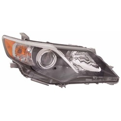 Passenger Side Halogen Headlight For 2012-2014 Toyota Camry With Black Trim SE Right